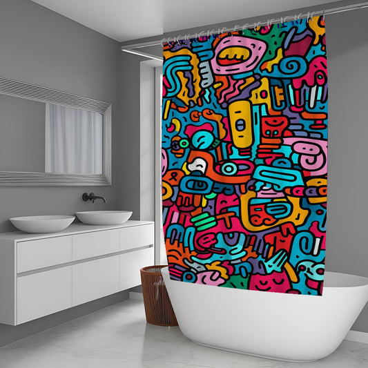 Knot Doodle Shower Curtains