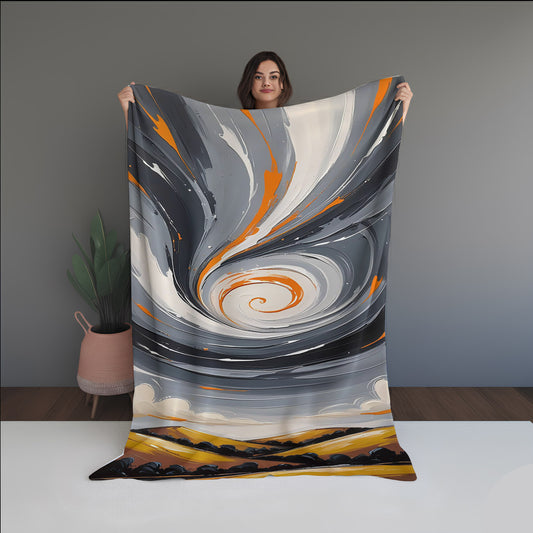 Layer Bloom Abstract And Pattern Doormats dual-sided blanket, featuring modern stitched patterns and soft, reversible micro-fiber fabric.