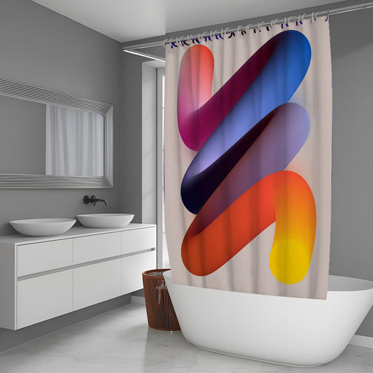 Light Burst Abstract And Pattern Shower Curtains