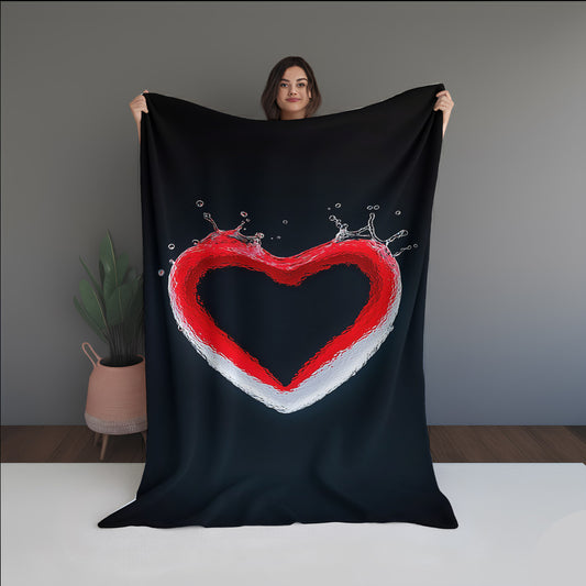 Love Abstract And Pattern Doormats dual-sided blanket, featuring modern stitched patterns and soft, reversible micro-fiber fabric.