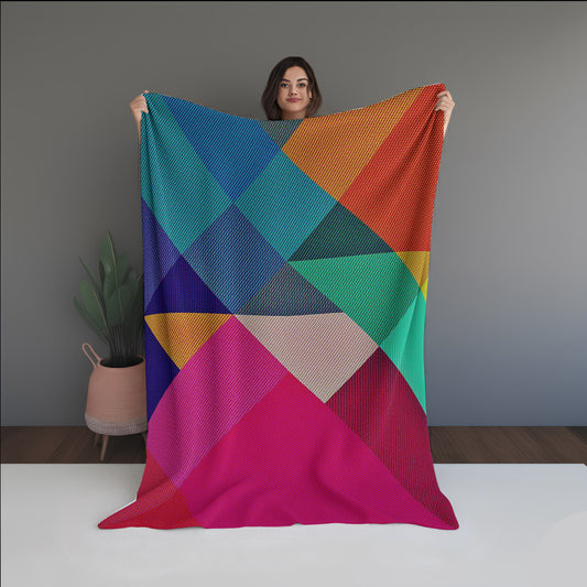 Lunar Dust Abstract And Pattern Doormats dual-sided blanket, featuring modern stitched patterns and soft, reversible micro-fiber fabric.