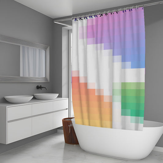 Lunar Melt Abstract And Pattern Shower Curtains