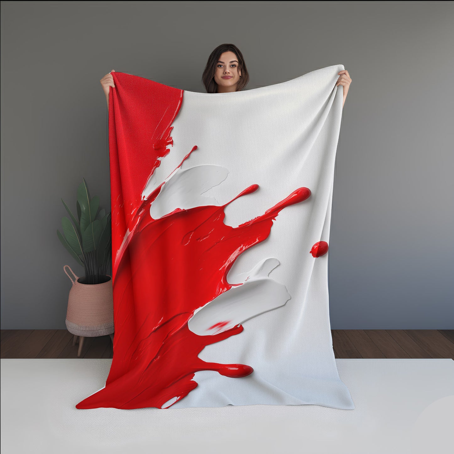 Meadow Haze Abstract And Pattern Doormats dual-sided blanket, featuring modern stitched patterns and soft, reversible micro-fiber fabric.