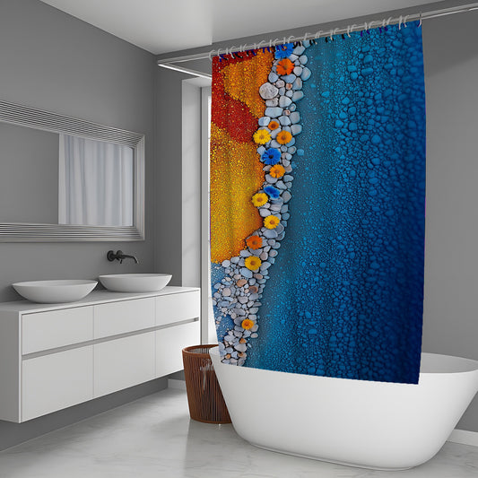 Micro Frost Abstract And Pattern Shower Curtains