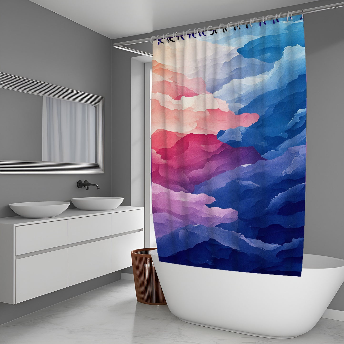 Moss Glimmer Abstract And Pattern Shower Curtains