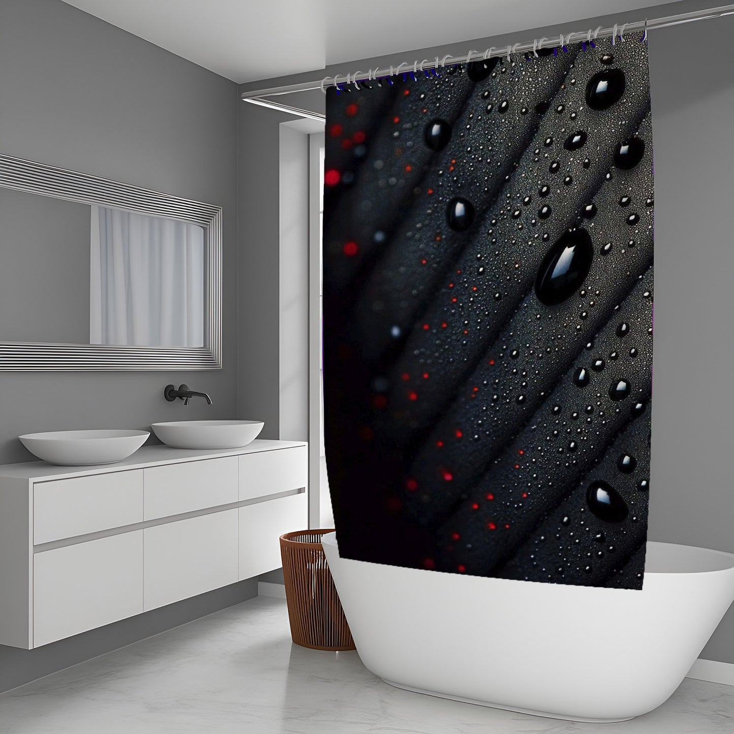 Moss Shatter Abstract And Pattern Shower Curtains