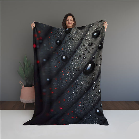 Moss Shatter Abstract And Pattern Doormats dual-sided blanket, featuring modern stitched patterns and soft, reversible micro-fiber fabric.