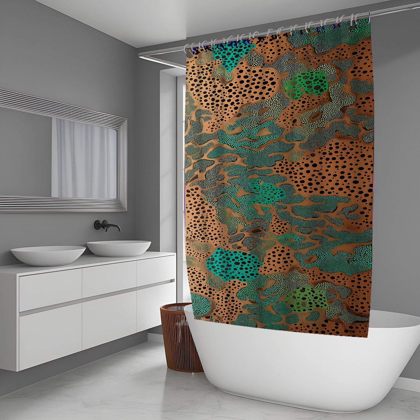 Nature Static Abstract And Pattern Shower Curtains