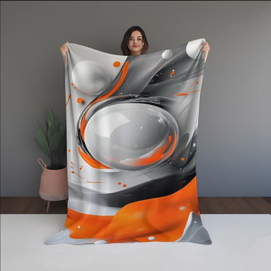 Night Grain Abstract And Pattern Doormats dual-sided blanket, featuring modern stitched patterns and soft, reversible micro-fiber fabric.