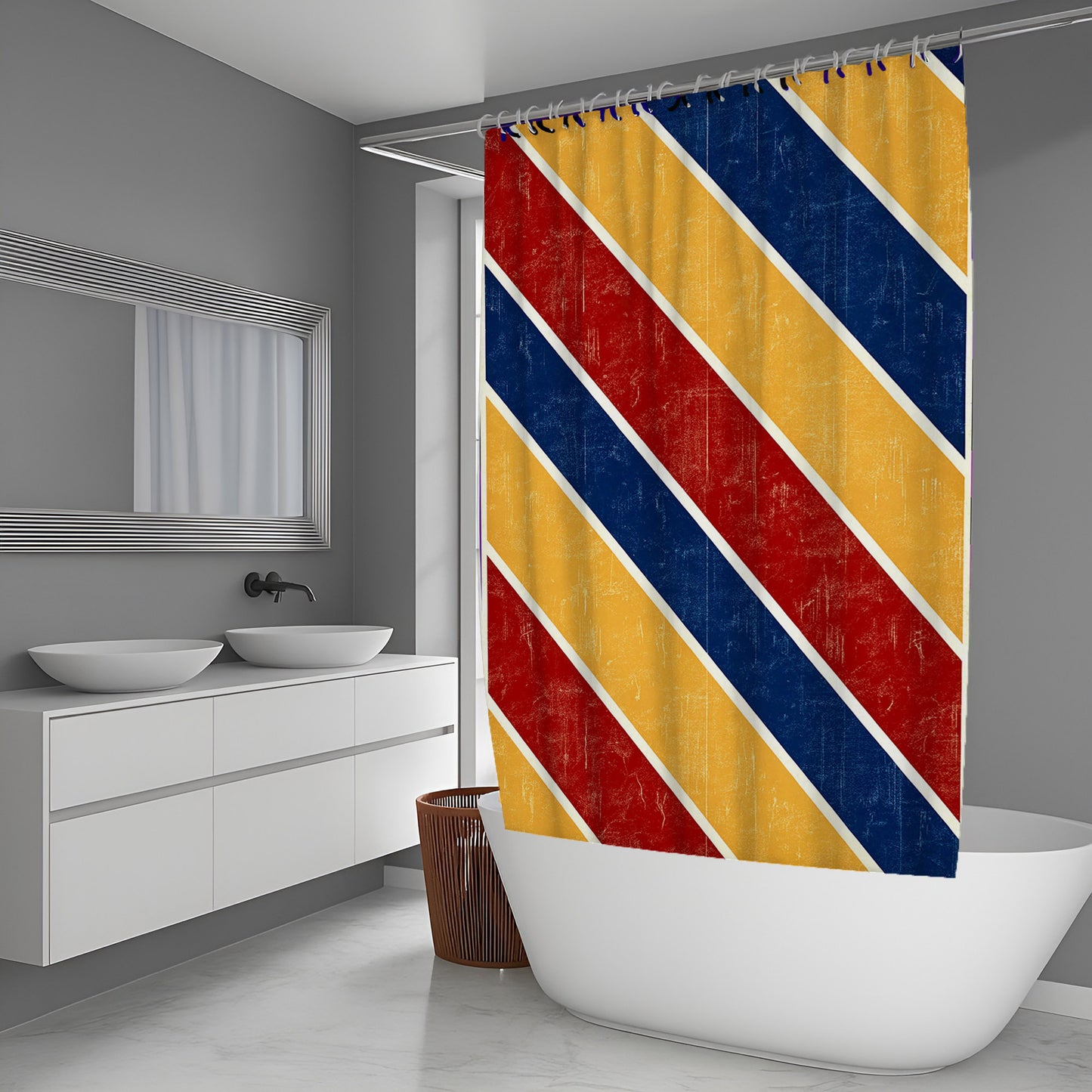 Ocean Echo Abstract And Pattern Shower Curtains