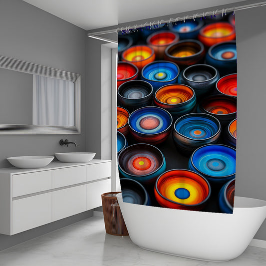 Organic Spark Abstract And Pattern Shower Curtains