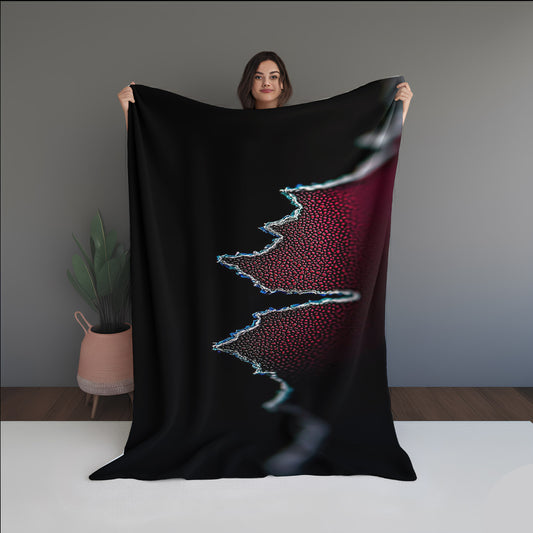 Organic Vein Abstract And Pattern Doormats dual-sided blanket, featuring modern stitched patterns and soft, reversible micro-fiber fabric.