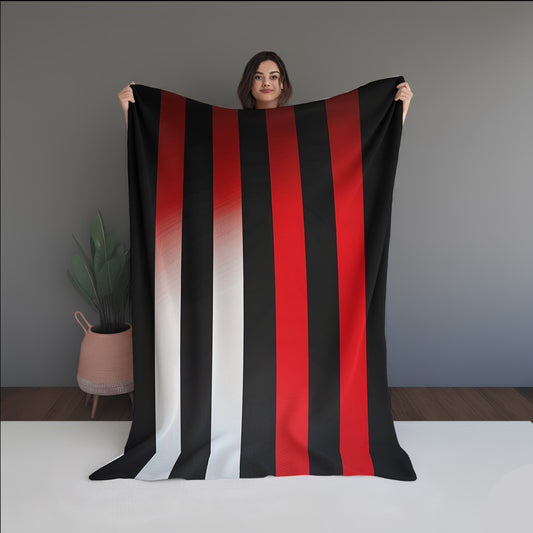 Pastel Breath Abstract And Pattern Doormats dual-sided blanket, featuring modern stitched patterns and soft, reversible micro-fiber fabric.