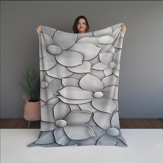 Pastel Noise Abstract And Pattern Doormats dual-sided blanket, featuring modern stitched patterns and soft, reversible micro-fiber fabric.