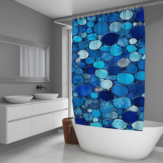 Pixel Ember Abstract And Pattern Shower Curtains