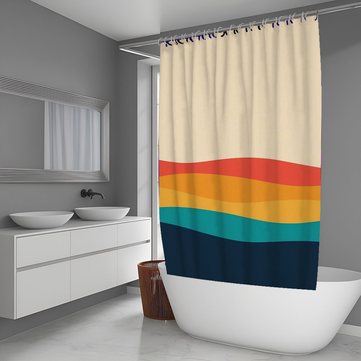 Prism Shatter Abstract And Pattern Shower Curtains