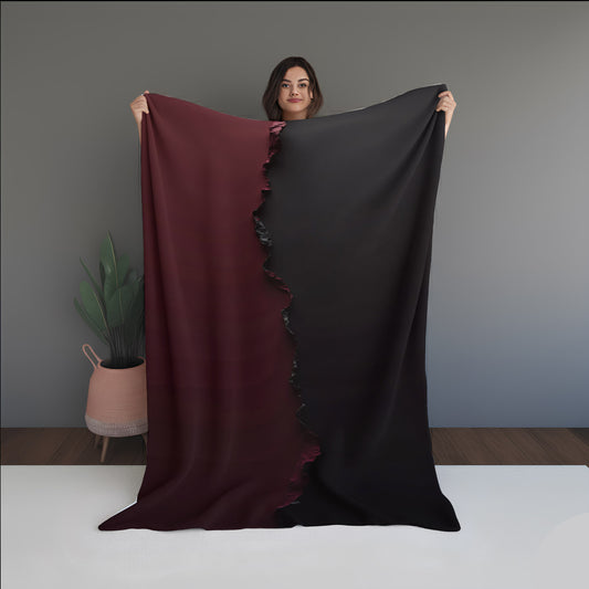 Prism Vine Abstract And Pattern Doormats dual-sided blanket, featuring modern stitched patterns and soft, reversible micro-fiber fabric.