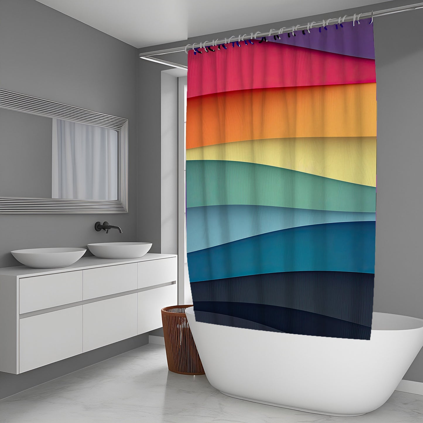 Quiet Drift Abstract And Pattern Shower Curtains