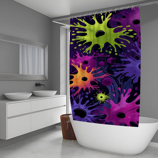 Radiant Scatter Abstract And Pattern Shower Curtains