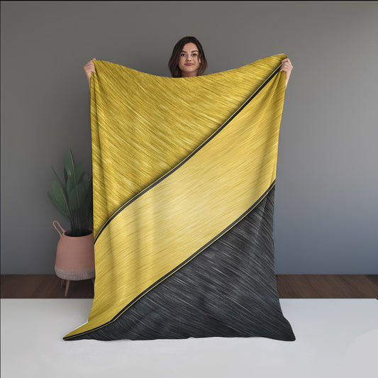 Rain Fiber Abstract And Pattern Doormats dual-sided blanket, featuring modern stitched patterns and soft, reversible micro-fiber fabric.