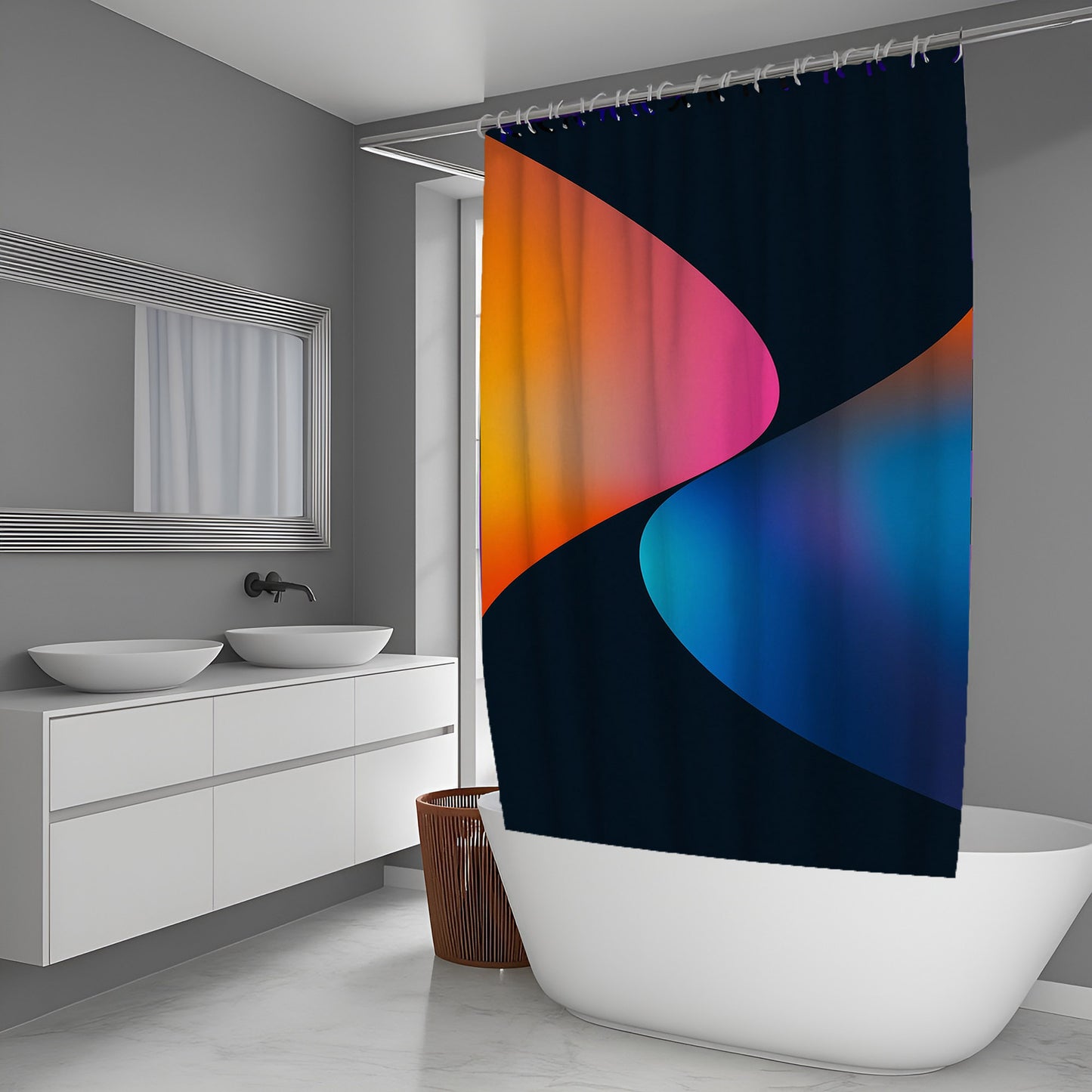 Root Static Abstract And Pattern Shower Curtains