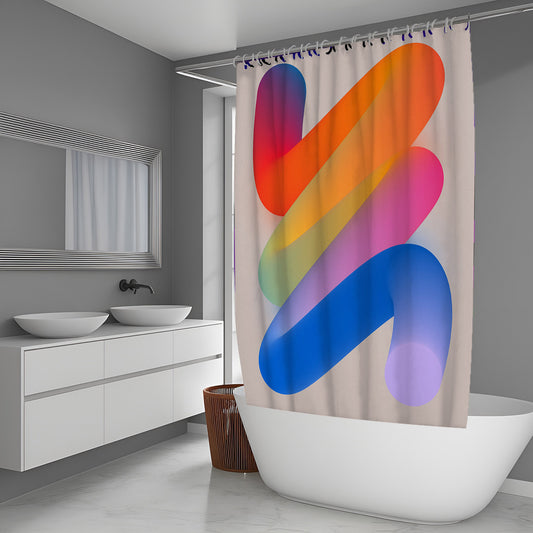 Sand Spectrum Abstract And Pattern Shower Curtains
