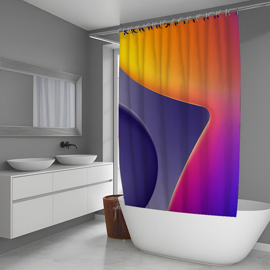 Silver Vein Abstract And Pattern Shower Curtains