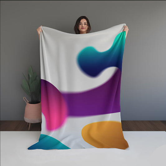 Sky Veins Abstract And Pattern Doormats dual-sided blanket, featuring modern stitched patterns and soft, reversible micro-fiber fabric.