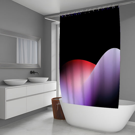 Snow Pulse Abstract And Pattern Shower Curtains