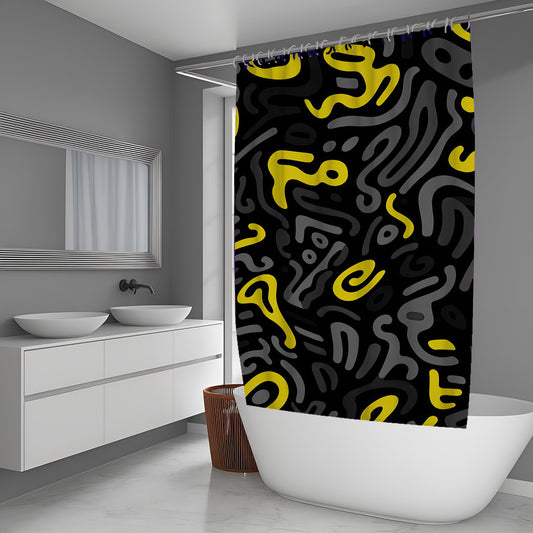 Snuggles Doodle Shower Curtains