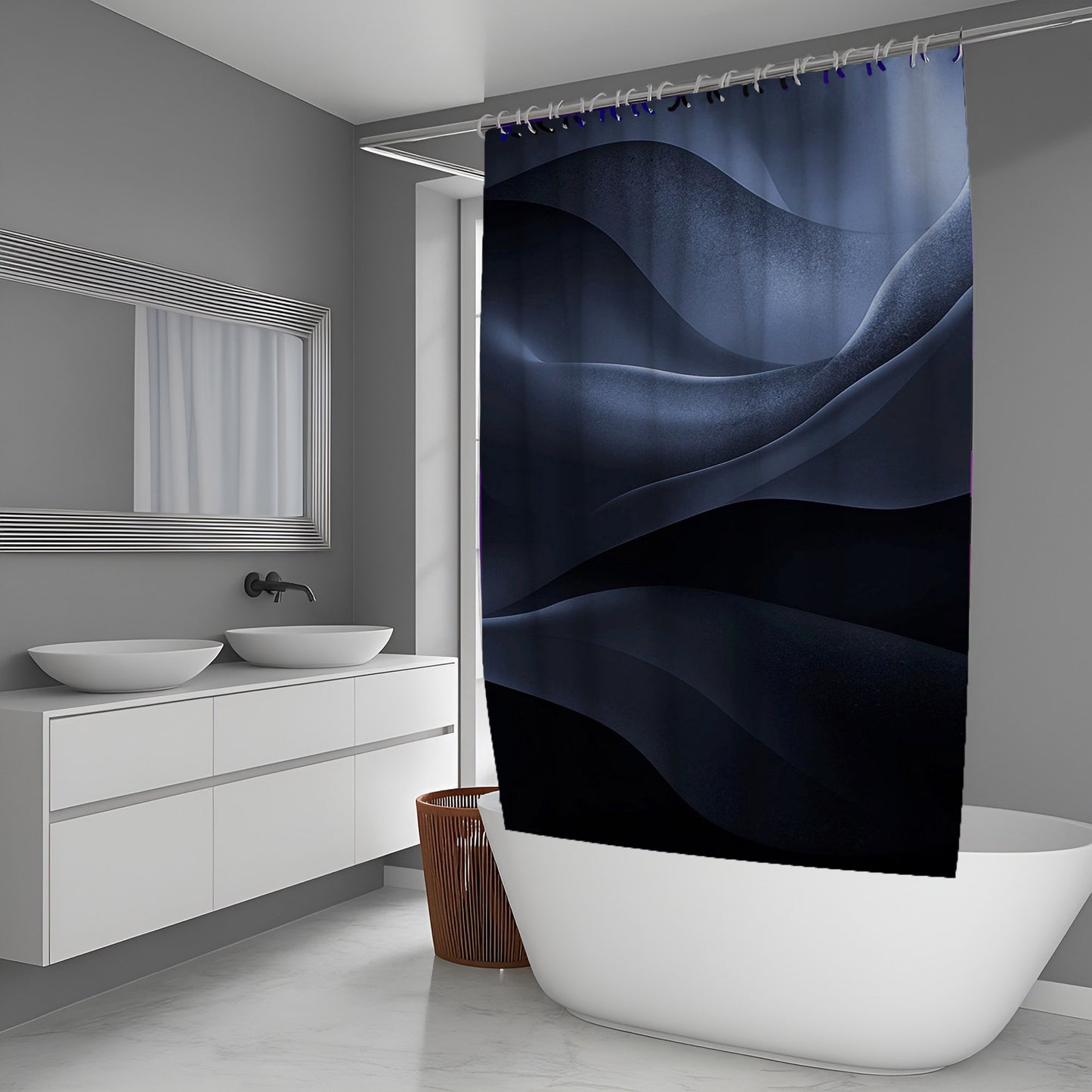 Soft Grain Abstract And Pattern Shower Curtains