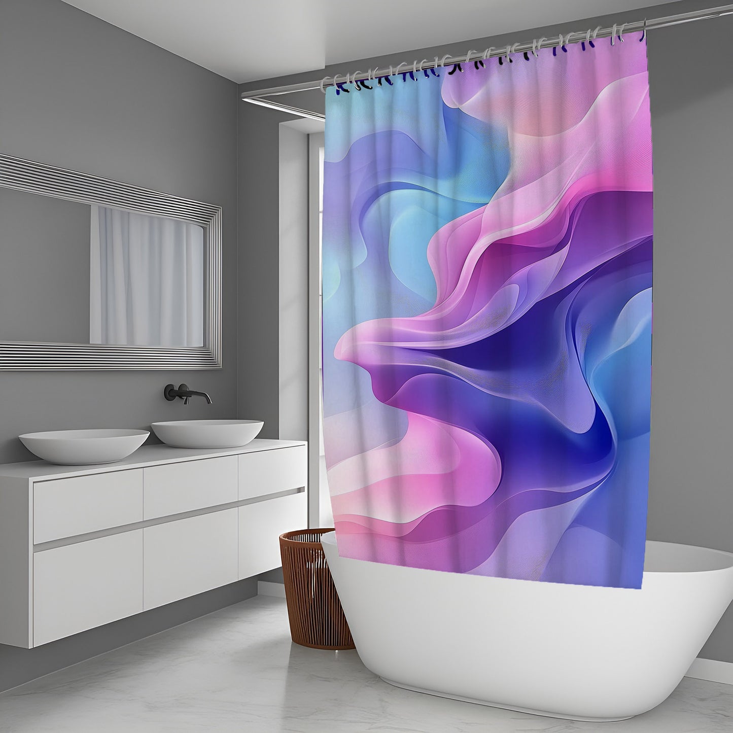 Soft Radiance Abstract And Pattern Shower Curtains