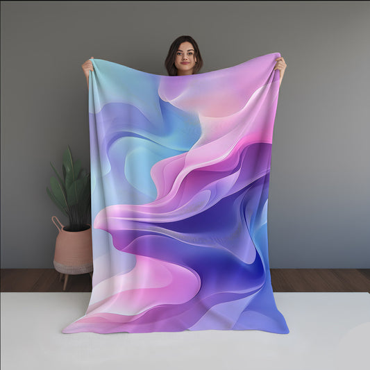 Soft Radiance Abstract And Pattern Doormats dual-sided blanket, featuring modern stitched patterns and soft, reversible micro-fiber fabric.