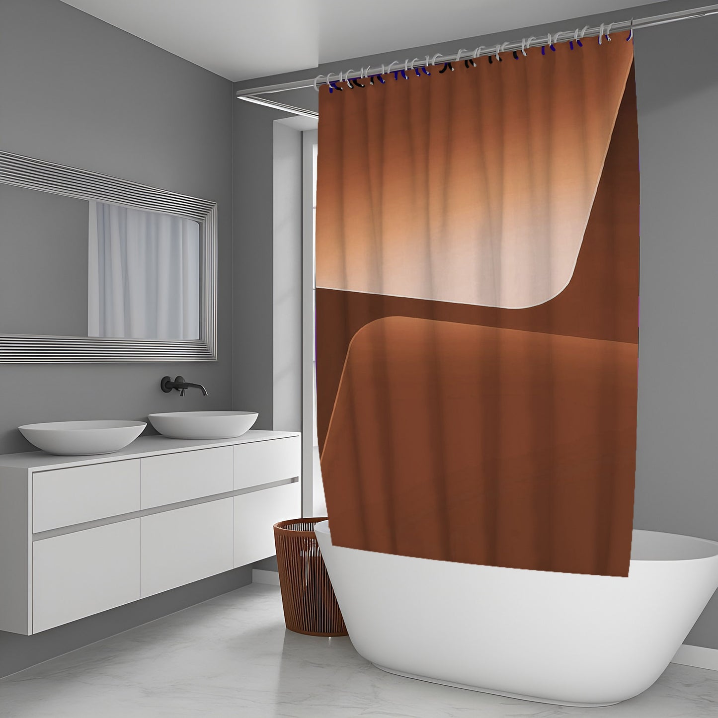 Soft Voltage Abstract And Pattern Shower Curtains