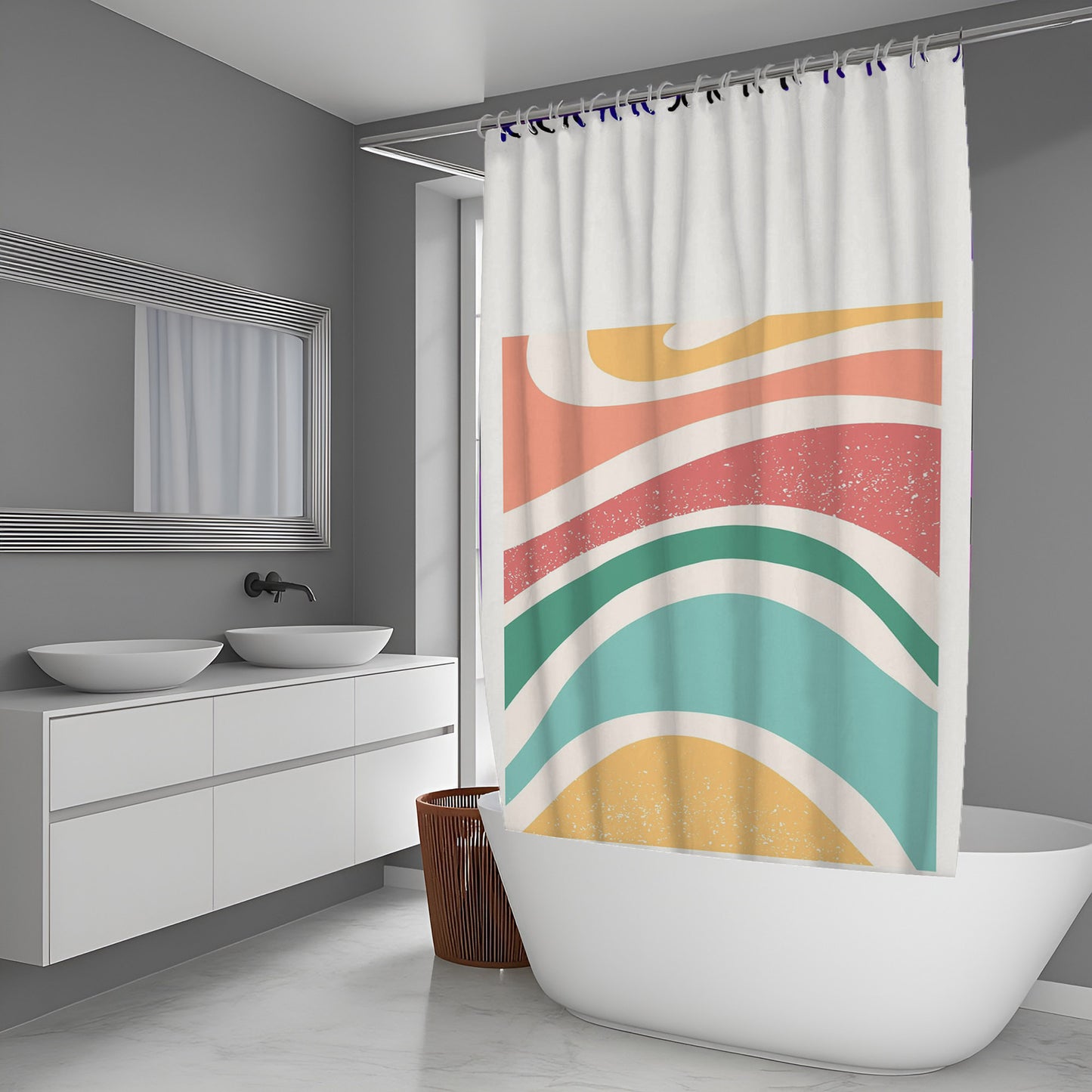 Solar Dust Abstract And Pattern Shower Curtains