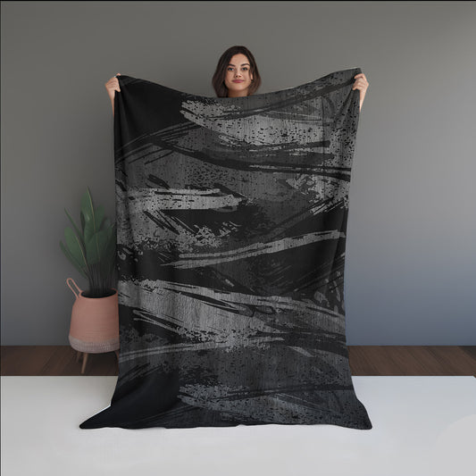 Solar Pulse Abstract And Pattern Doormats dual-sided blanket, featuring modern stitched patterns and soft, reversible micro-fiber fabric.