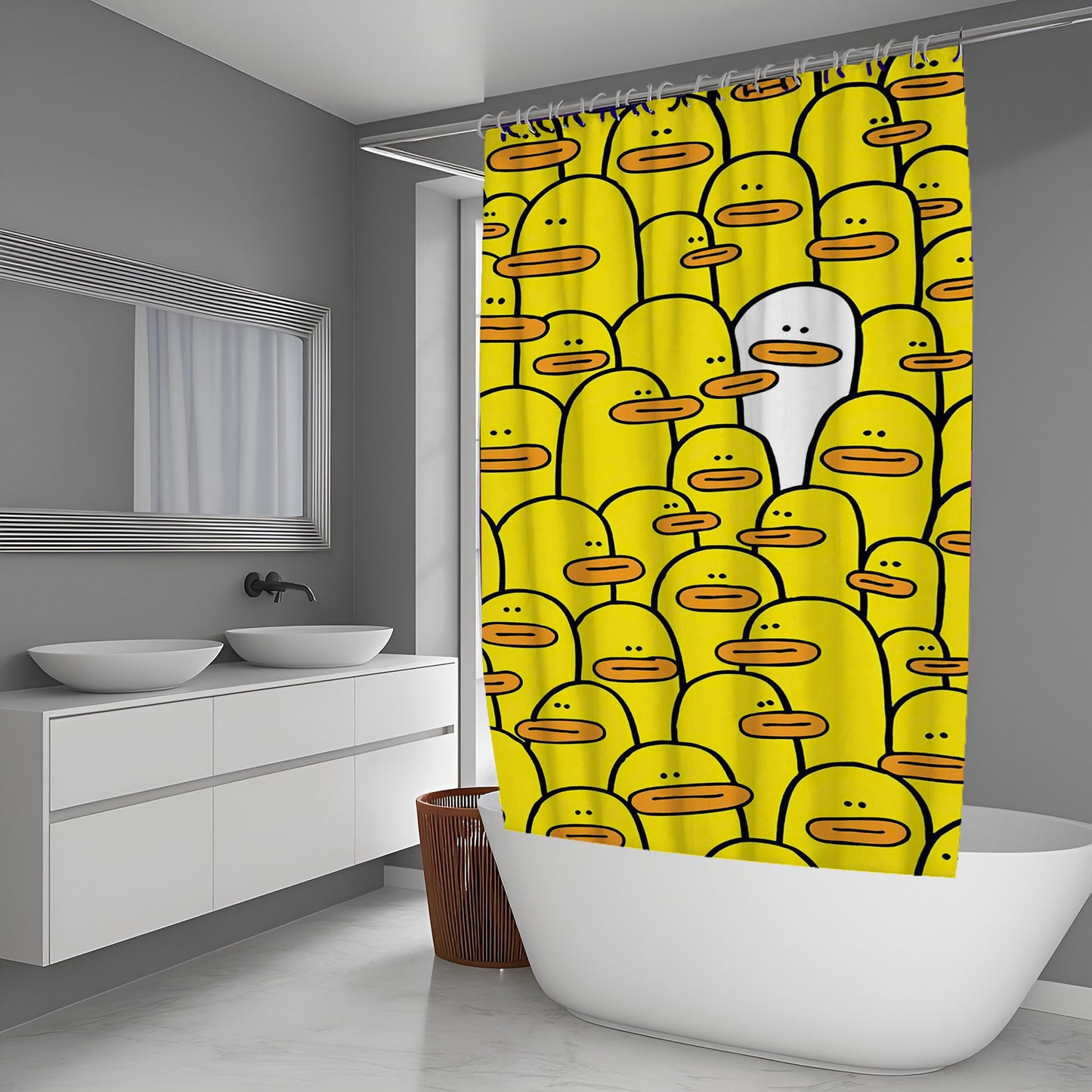 Sterling Doodle Shower Curtains