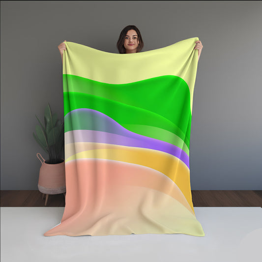 Stone Cloud Abstract And Pattern Doormats dual-sided blanket, featuring modern stitched patterns and soft, reversible micro-fiber fabric.