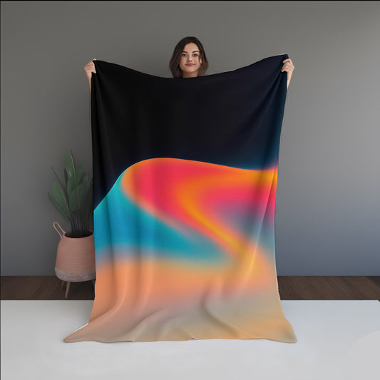 Stone Thread Abstract And Pattern Doormats dual-sided blanket, featuring modern stitched patterns and soft, reversible micro-fiber fabric.