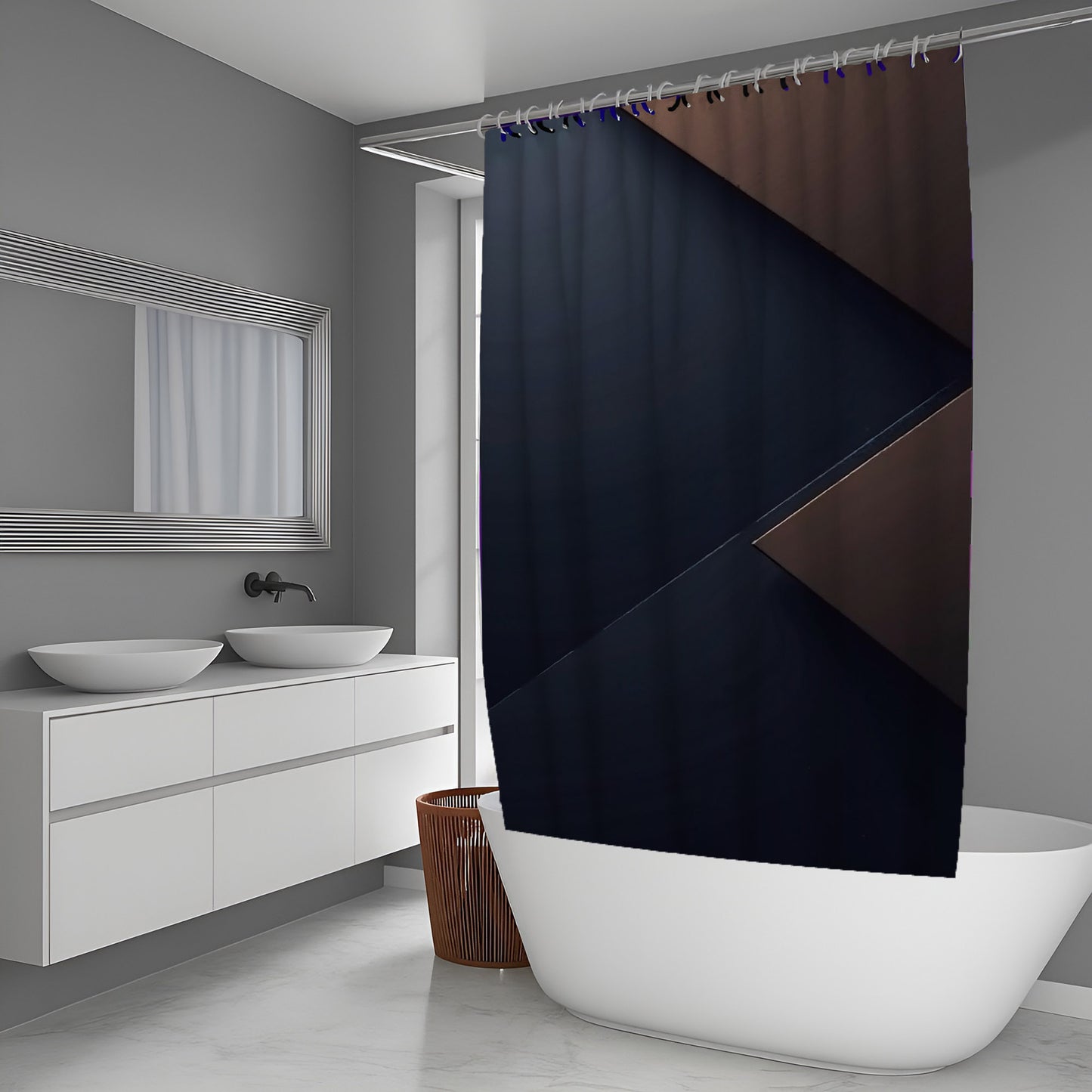 Terra Glow Abstract And Pattern Shower Curtains