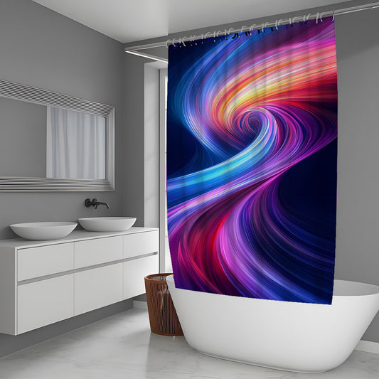 Time Fog Abstract And Pattern Shower Curtains