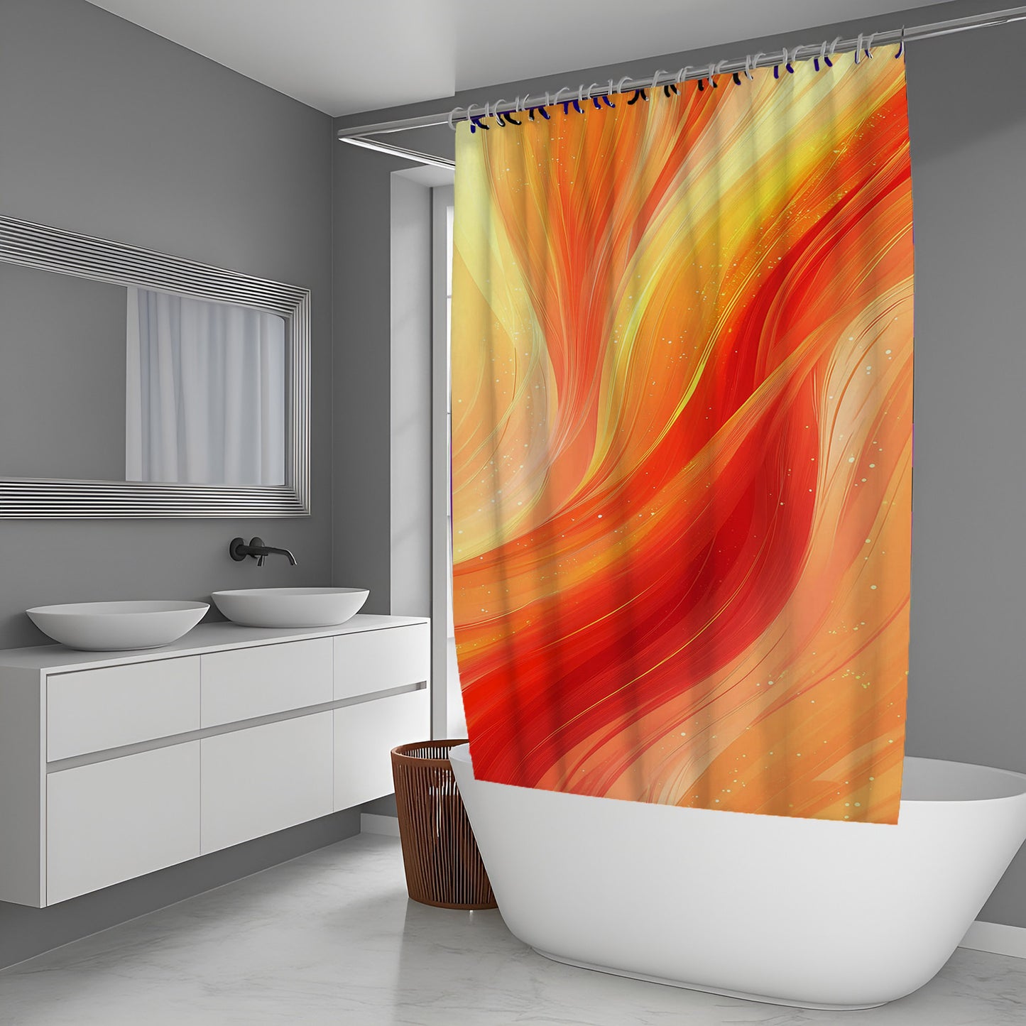 Velvet Noise Abstract And Pattern Shower Curtains