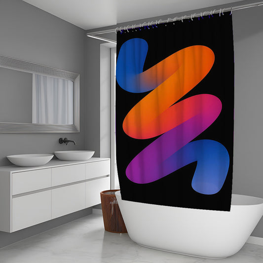 Void Moss Abstract And Pattern Shower Curtains