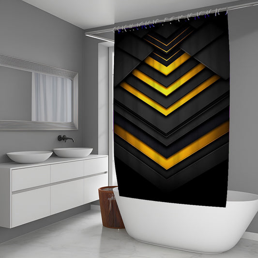 Wave Prism Abstract And Pattern Shower Curtains