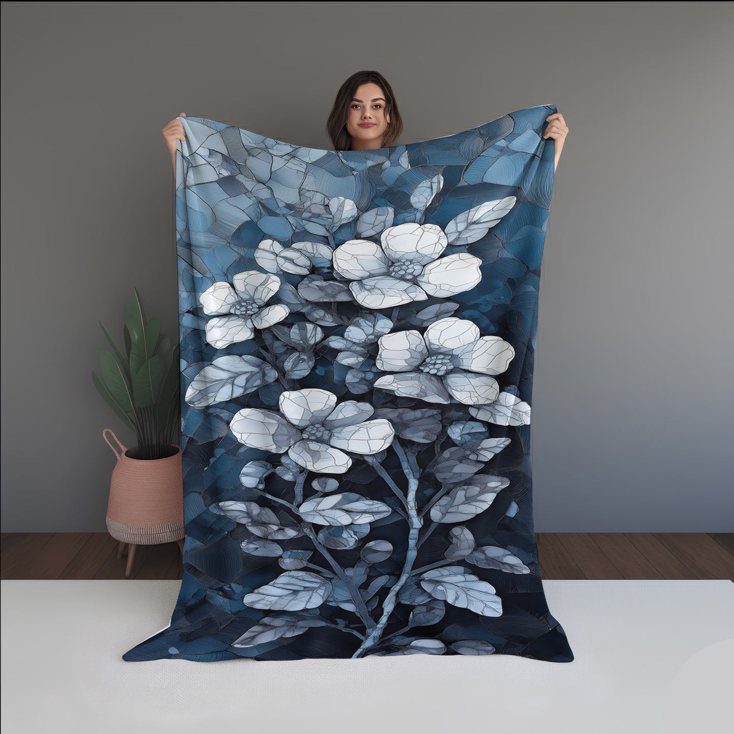 Wild Fiber Abstract And Pattern Doormats dual-sided blanket, featuring modern stitched patterns and soft, reversible micro-fiber fabric.