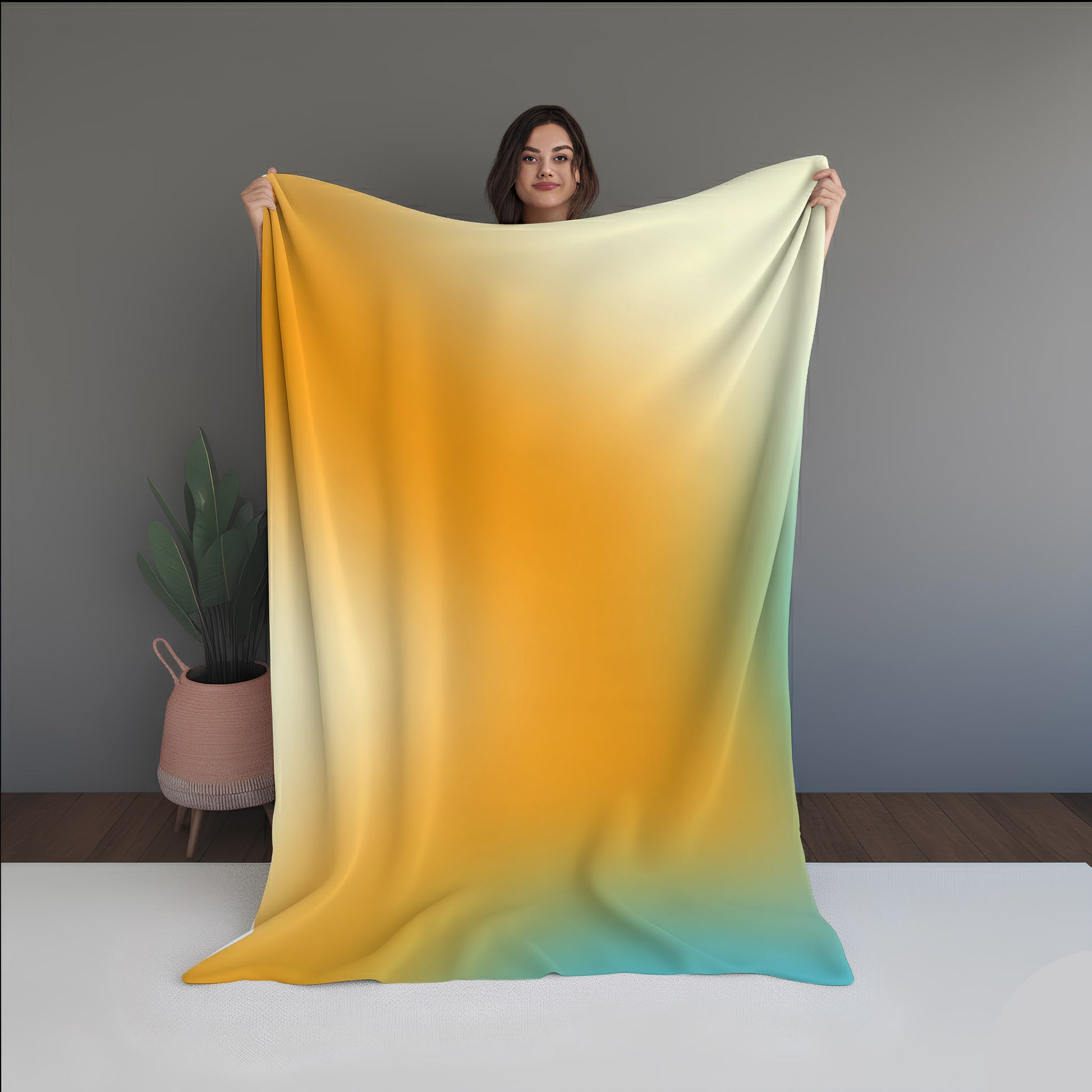 Wind Pixel Abstract And Pattern Doormats dual-sided blanket, featuring modern stitched patterns and soft, reversible micro-fiber fabric.