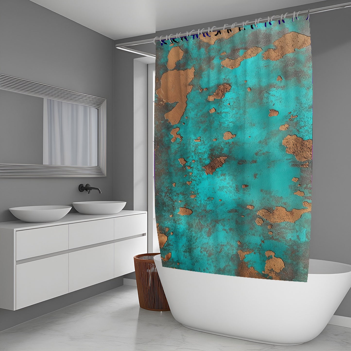 Wind Scatter Abstract And Pattern Shower Curtains