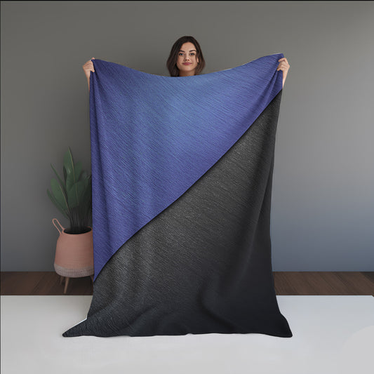 Woven Sky Abstract And Pattern Doormats dual-sided blanket, featuring modern stitched patterns and soft, reversible micro-fiber fabric.